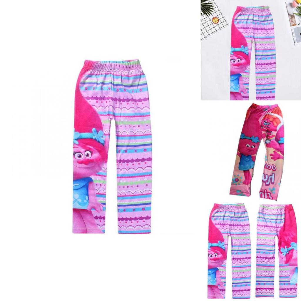 Trolls Kinderen Dierenpatroon Met Melkzijde Materiaal Voor Casual Outfits