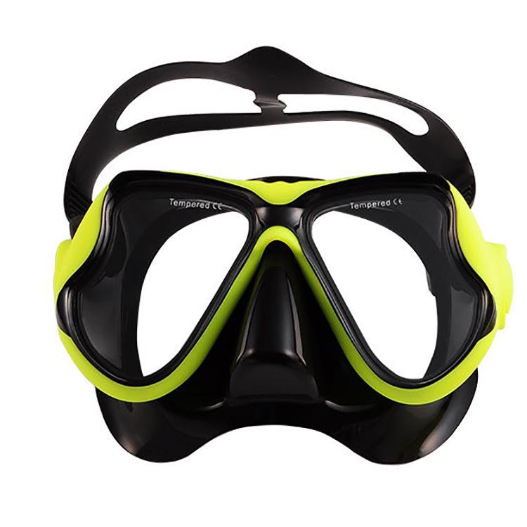 Large Frame Myopia Diving Mask with Tempered Glass and Liquid Silicone