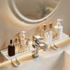 Over Sink Faucet Storage Rack Waterproof Anti-Rust Faucet Organizer with Drain Holes Large