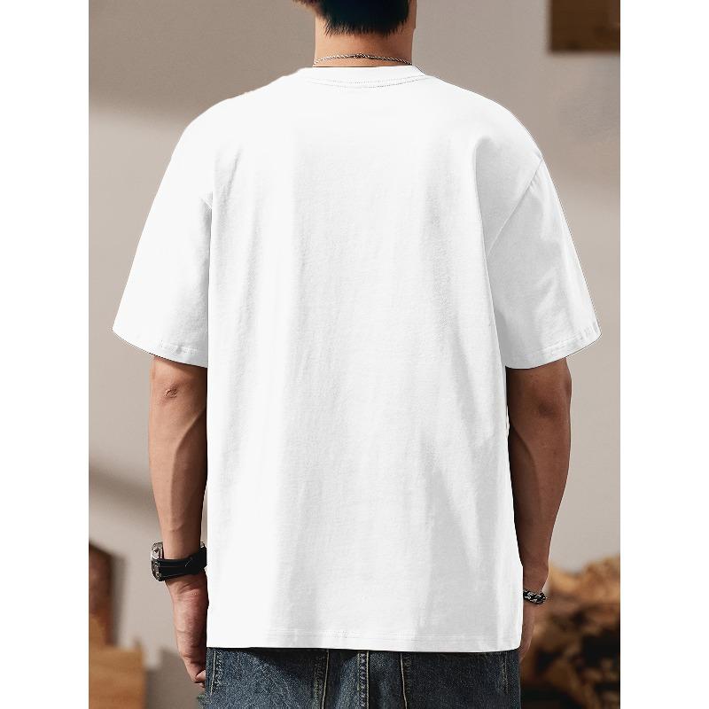 Herren-T-Shirt in europäischen Größen – Lässig und bequem, Kurzarm-Shirt, geeignet für sommerliche Outdoor-Aktivitäten, Sport und Freizeit