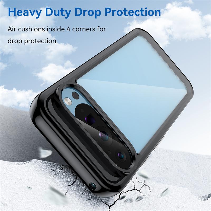 Kleurrijke Transparante TPU Hoes voor Google Pixel 9 Pro XL 8A 8 5G Beschermhoes Schokbestendig Clear Frame Shell Coque Fundas