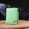 Portofel compact pentru femei din piele naturală CANPELLINI Portofel 21666 Verde deschis
