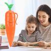 Cute Carrot 2-In-1 Voice Recorder Pen 60S Recording Graffiti Ballpoint Novelty Electronic Sound Plaything Kids Stationery Holiday Present
