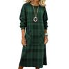 Womens Plaid Shirt Dress Dress With Pockets