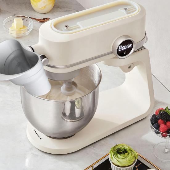 Folding Kitchen Funnel for KitchenAid Mixer Silicone Wet And Dry Ingredient Funnel Dishwasher Safe Attachment Leak-Proof Spill-Proof Cooking Accessory