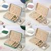 Italian Velvet Jewelry Storage Box With Mirror For Gift Giving And Traveling