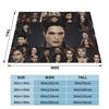 Edward Bella Flanell-Kuscheldecke Die Twilight Saga Filmdecke für Zuhause Reisen Ultra-Weiche Tagesdecke