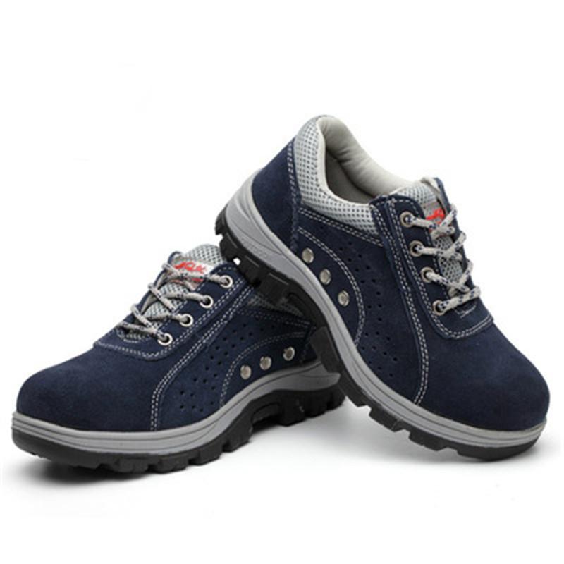 Fashion Breathable Safety Steel Toe Cap Shoes Anti-smashing Anti-piercing Work Shoes Werksneakers Zapatos De Seguridad Hombre H820