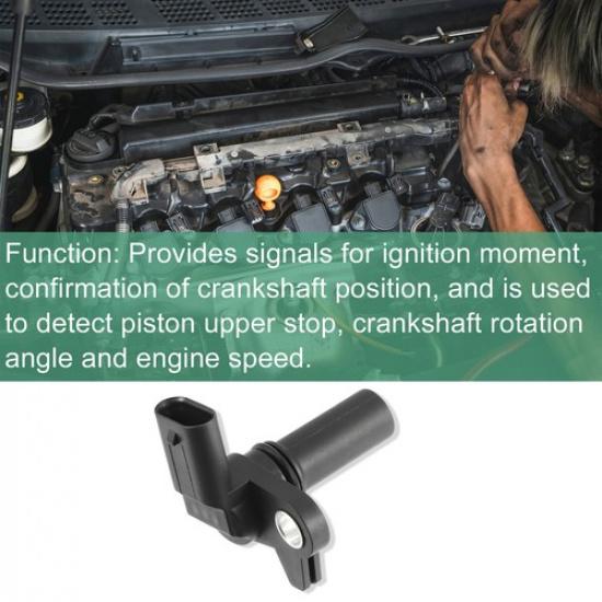 Crankshaft Position Sensor Single for Ford Transit-350 HD Base Metal