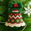Häkeln Weihnachtsglocke Ornament Set Handgestrickte Weihnachtsmann Glocke Weihnachten