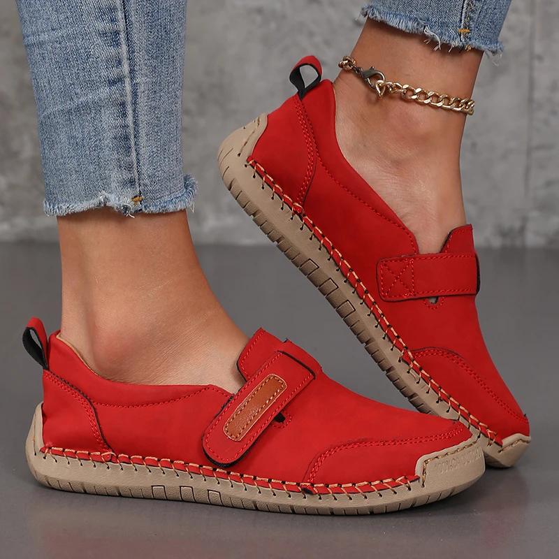 Women Sandals Summer 2025 Comfortable Flat Shoes Casual Suede Slip In Loafers Casual Sneaker Fashion Cowboy Set Vulcanize Shoes