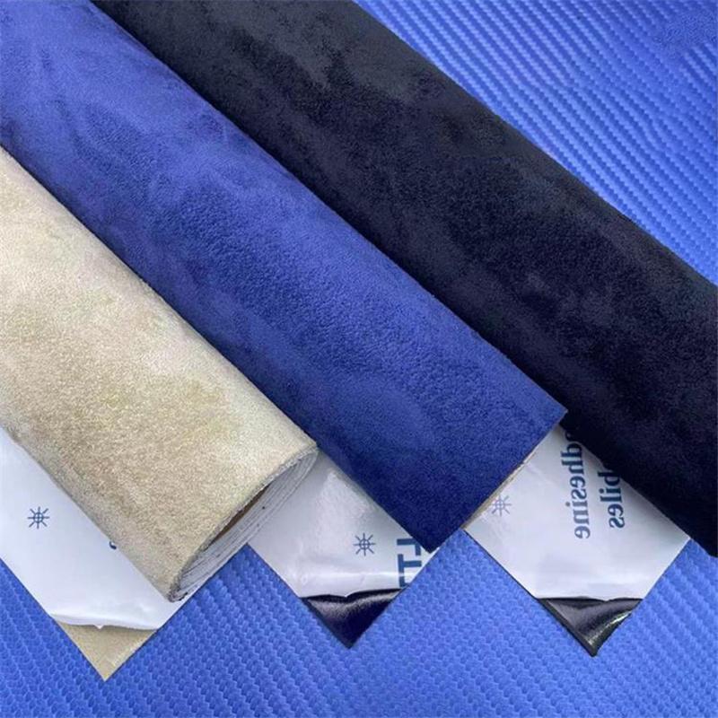 Premium Självhäftande Mocka Tyg Bil Interiör Vinylfolie för Dörrpaneler Instrumentbräda Armstöd DIY Bil Interiörmodifiering Möbeldekor