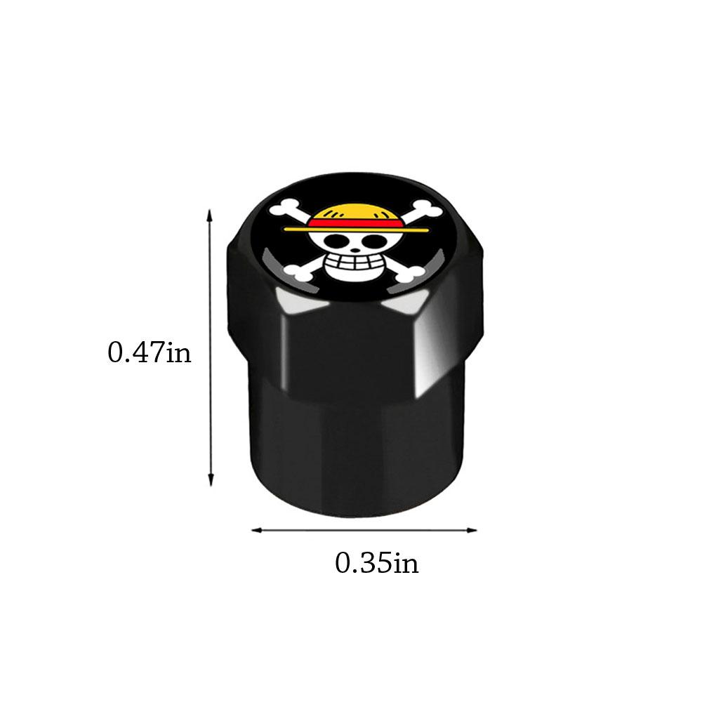4PCS Car Anime Style Wheel Tire Air Valve Caps Stem For Auto Bicycle Motorcycle Universal Accessories Gifts