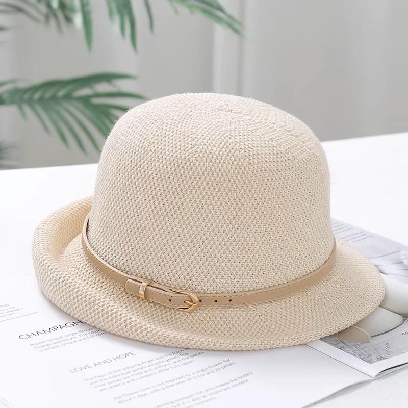 Summer Sun Hat For Women With Short Brim And Bow Knot For Outdoor Sun Protection