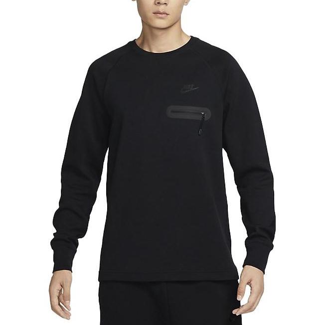 Nike Rundhals-Pullover-Sweatshirt Herren-Tops Schwarz FD9881-010