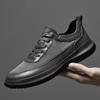 Fashion All-match Male Lace-Up Casual Shoes 2024 Lightweight Mens Sneakers Men Genuine Leather Fashion Walking Shoes New Skate Shoes Men