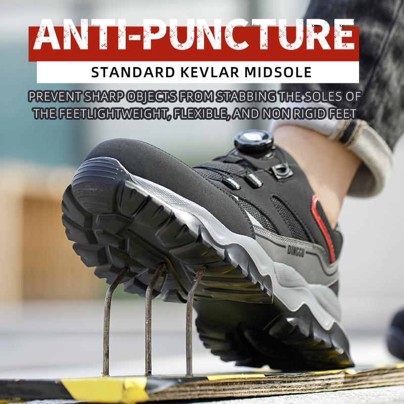 Fashion Labor Safety Protection Shoes Sneakers Steel Toe Indestructible Construction Anti Smashing Male Working Footwear