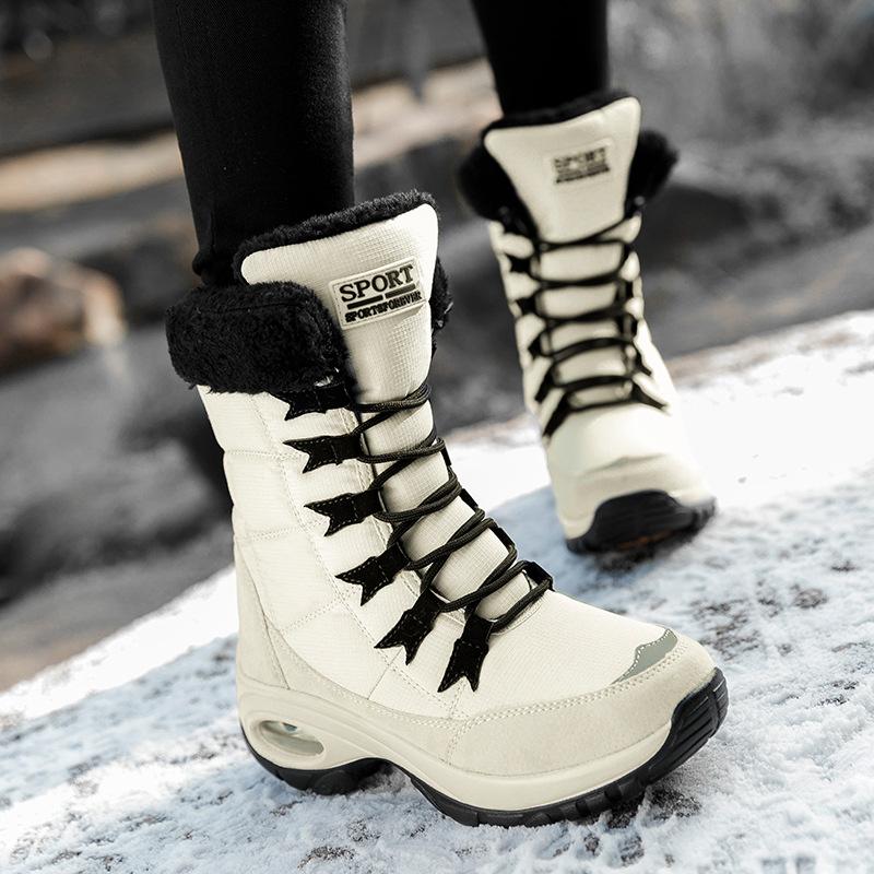 Winter Women Boots Platform Shoes Keep Warm Snow Boots Outdoor Ladies Comfortable Waterproof Fur Femme Boots