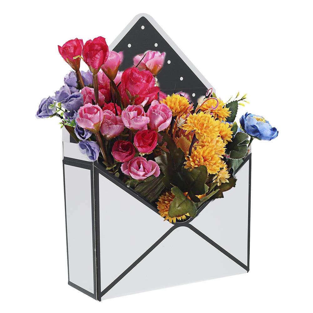 6/12 Pièces Boîtes à Fleurs Pliées en Enveloppe Boîte de Rangement pour Bouquet Boîtes à Fleurs Créatives pour Mariage, Fête, Saint-Valentin Boîte à Fleurs Enveloppe