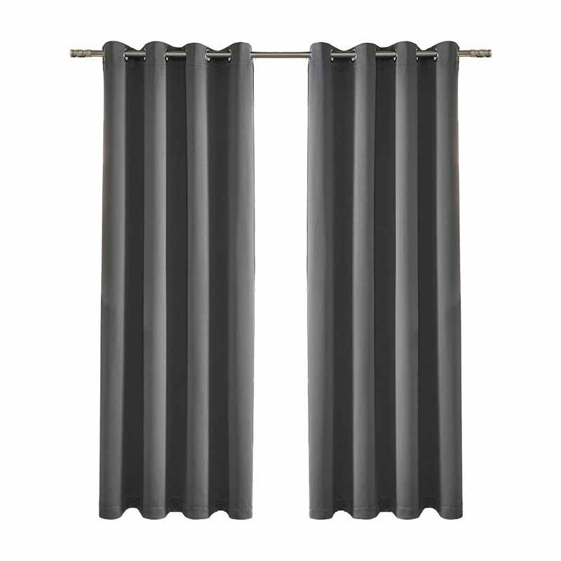 High Density Solid Color Blackout Curtains Thermal Insulated Curtains with Grommets Super Soft & Thick Fabric for Bedroom/Living Room