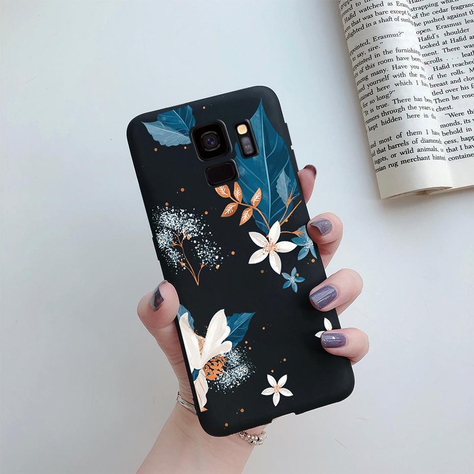 Fashion Daisy Flower Cute Silicone Cartoon Phone Case for Samsung galaxy s9 s9 plus Samsung s 9 Samsungs9 plus s9plus Case cover