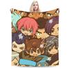 Anime Axel Blaze Inazuma Eleven Dekens Fleece Lente/Herfst Multifunctioneel Ultrazacht Plaid voor Huis Reizen Bedspreien