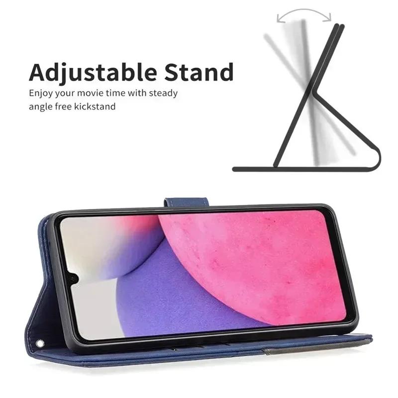 Luxury Leather Phone Case On For Motorola MOTO G05 G15 Power G35 G45 G55 G75 G85 5G E15 G 15 05 Couqe Magnetic Wallet Flip Cover