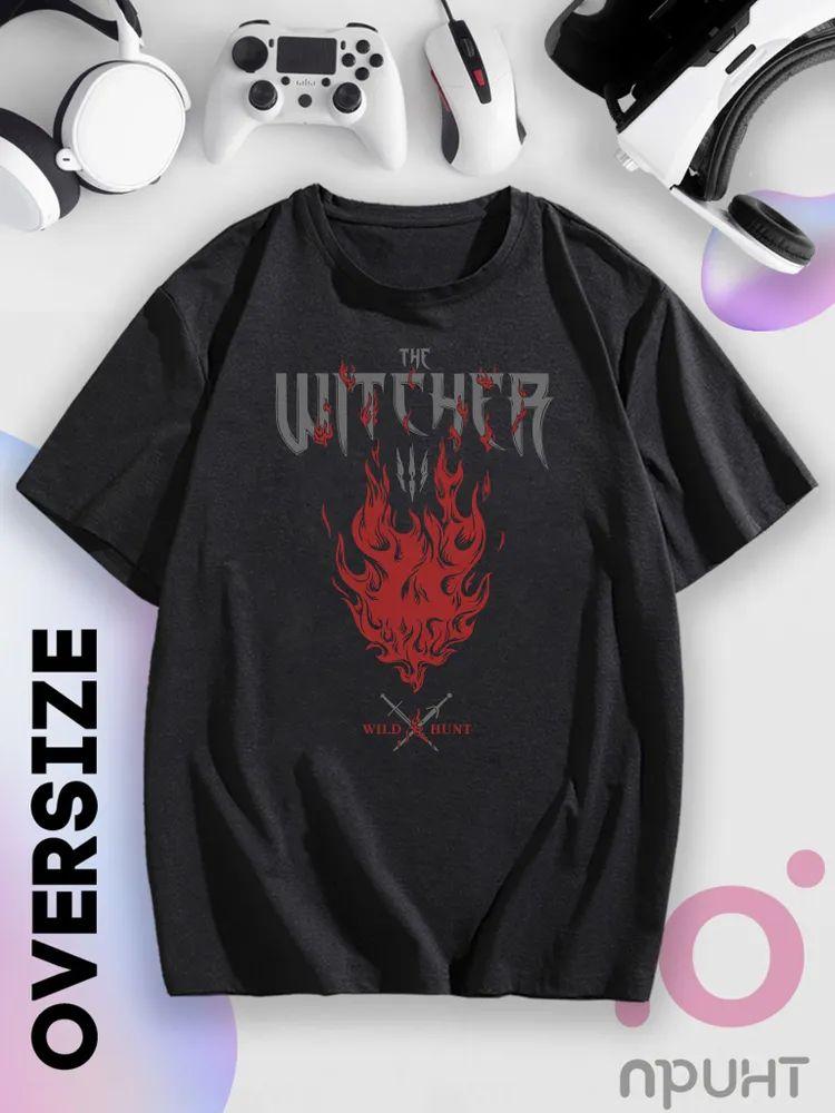 T-Shirt Yu Print The Witcher Oversized