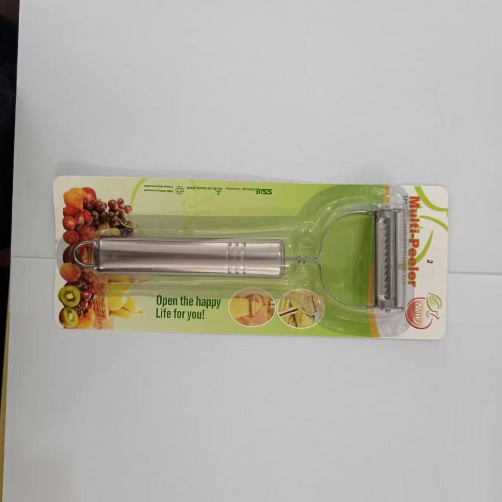 Multifunktionaler Edelstahl Smiley Kartoffelschäler und Hobel Messer