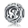 BAMOER 925 Silver Letter Collection A To Z Alphabet Charms Beads Fit Charm Bracelet DIY Jewelry Making