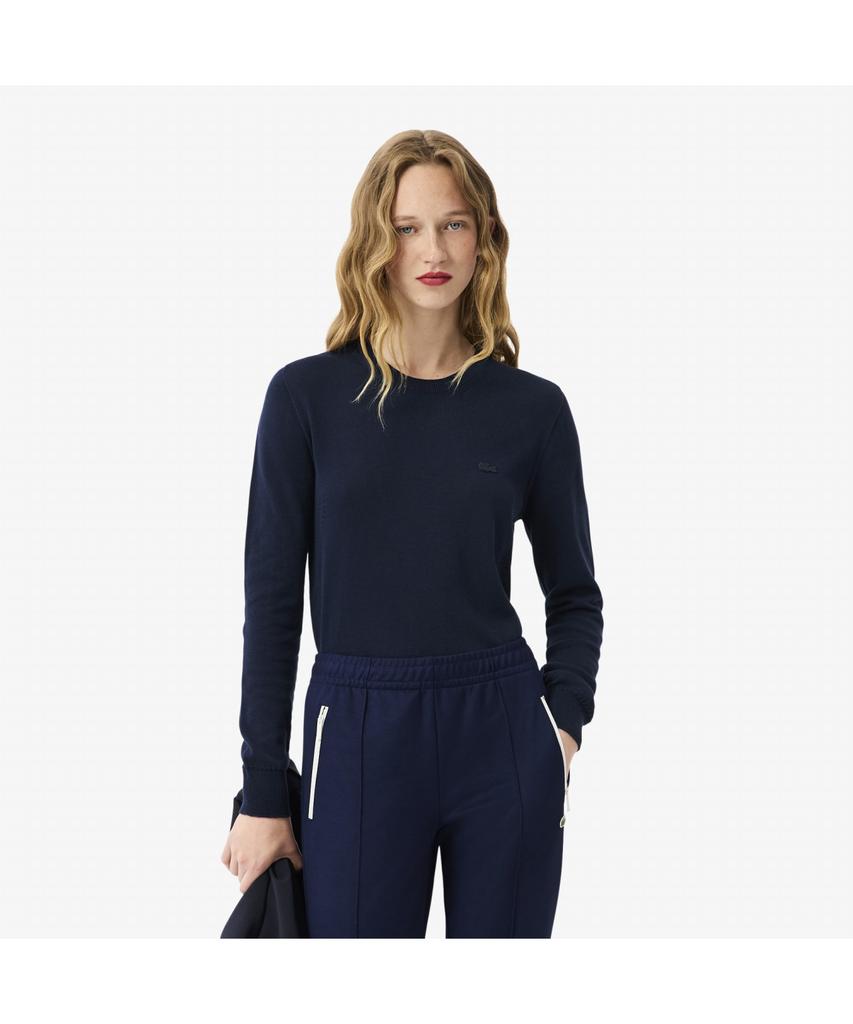 LACOSTE Women'S Cotton Crew Neck Sweater Af4145-55N 166