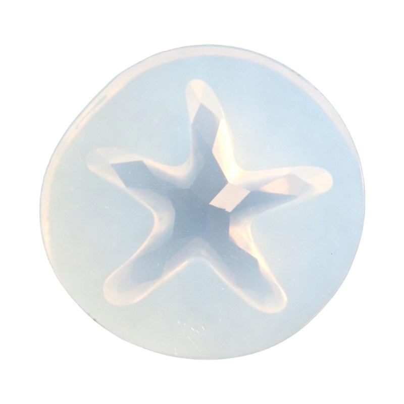 Decorative Star Candle Mold, Flexible Silicone Casting Mold for DIY Wax Projects, Ornament Making and Home Decoration