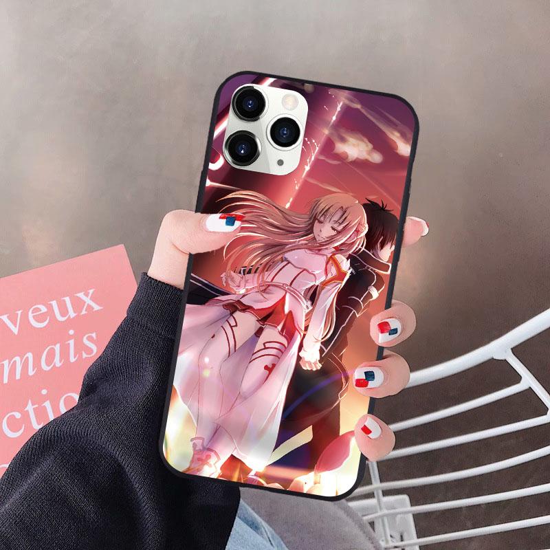 For Xiaomi Mi Redmi Note 10 5 7 9 9T 9a 9C 8 8T Pro 9S 10S 12 11 11T 10T 9 Lite A3 Poco M3 F3 X3 NFC Sword Art Online Soft Case