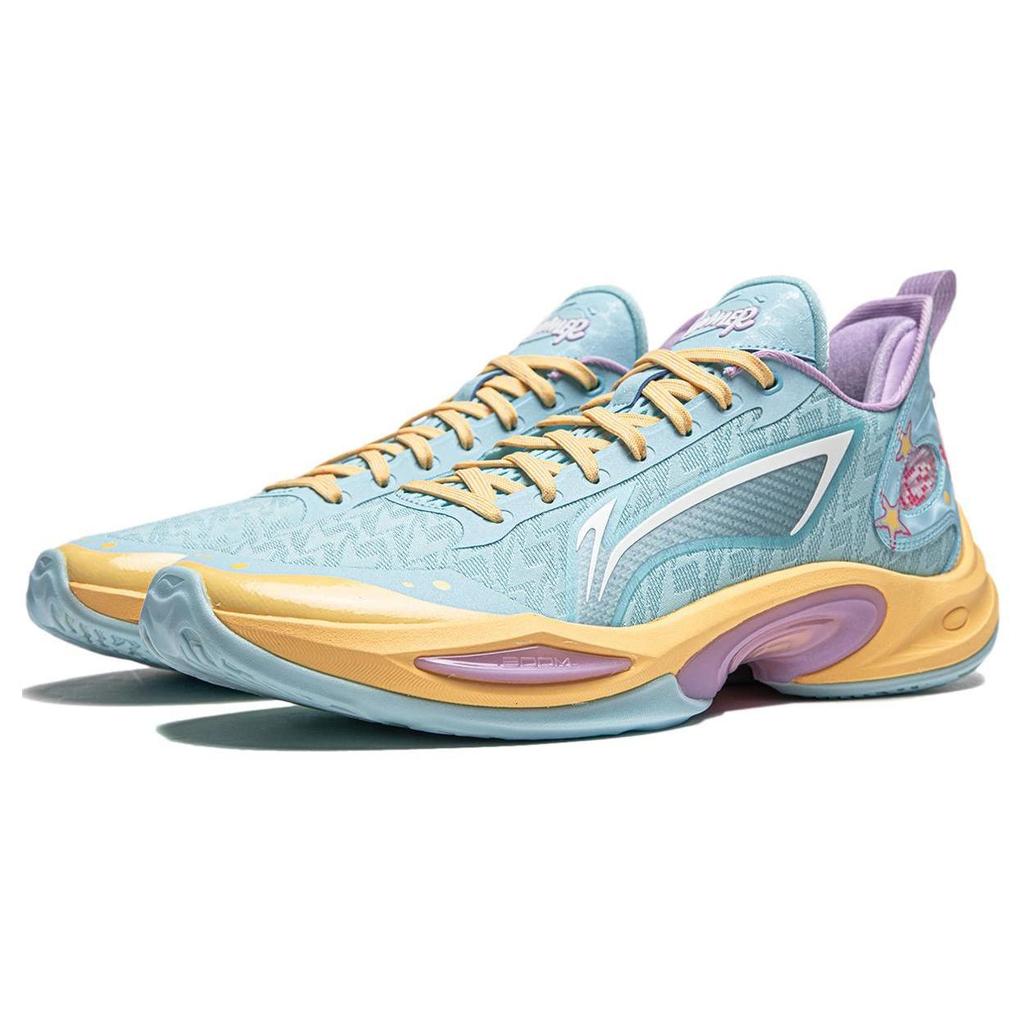 Li Ning Super Light 2024 Basketball Shoes Men's Low Top Ice Refreshing Blue ABAU011-7