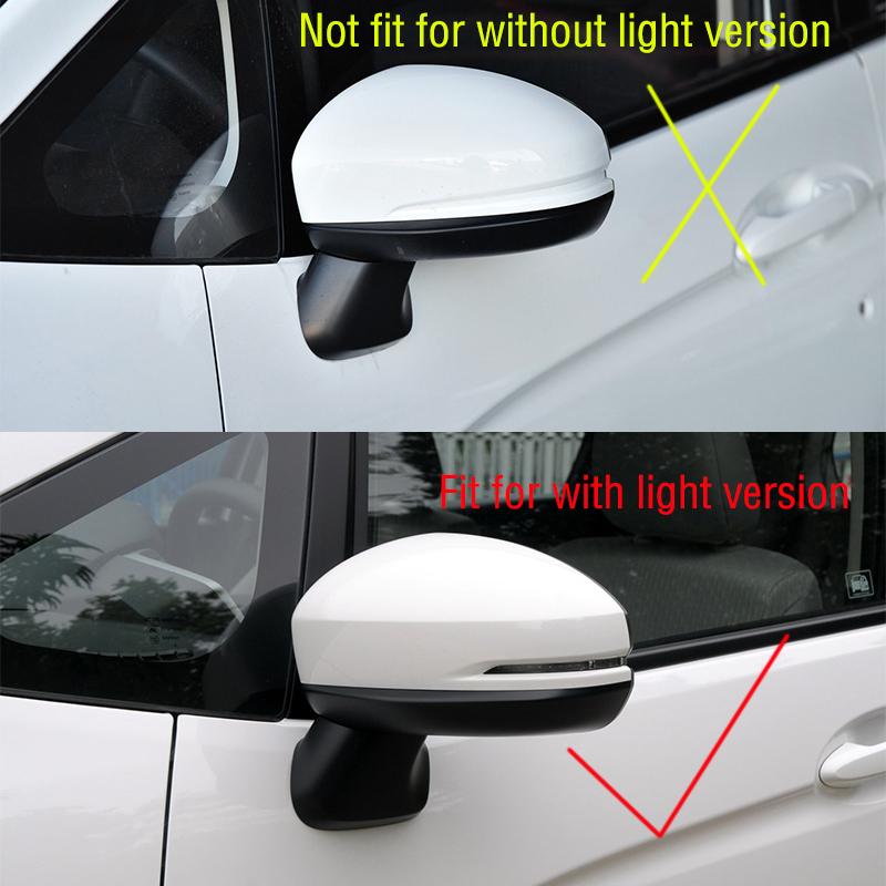 Couvercle de rétroviseur latéral de porte d'aile de voiture, pour Honda Fit Jazz Shuttle GK5 2014 – 2018, coque de rétroviseur extérieur de maison