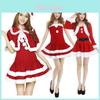 Deluxe Christmas Santa Claus Adult Female Performance Skirt Set
