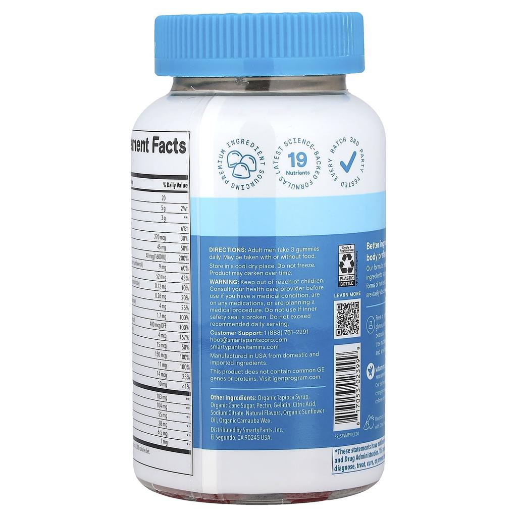 Men's Plus Multi & Omega, Raspberry Lemonade, 90 Gummies