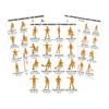 3Pcs Tai Chi Workout Posters Seated Exercise Chart with 16 Gentle Chair Yoga Movements Tai Chi Instructions for Beginners Seniors