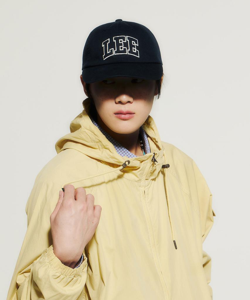 LEE Applique Big Logo Cotton Ball Cap Navy