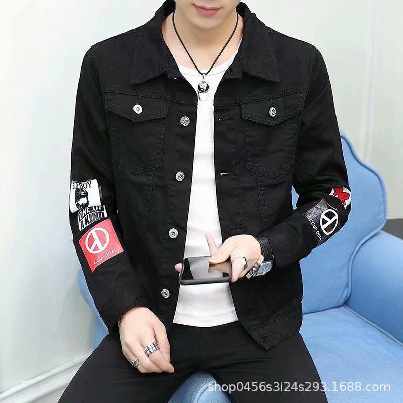 Youth Korean-Style Denim Jacket for Junior High and High School Students - Men's Trendy Spring & Autumn Coat