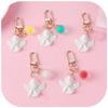 Elegant Angel Pendant Keychain Souvenir For Christening Weddings And Baptism Favors