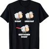 Funny German Unschaf T-Shirt Humorous SCHAF Lettering Sheep Graphic Tee Casual Short Sleeve Quick-dry T-Shirt