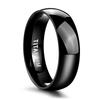 2/4/6/8mm Mens Wedding Band Polished Women Titanium Simple Engagement Classic Rings Black Silver Color Lady anel 3-15