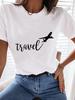 (Rozmiar azjatycki) trend listowy uroczy Odzież damska Koszulka Kobieta Top Moda Damski Krótki rękaw Graficzne T-shirty Koszulka z nadrukiem