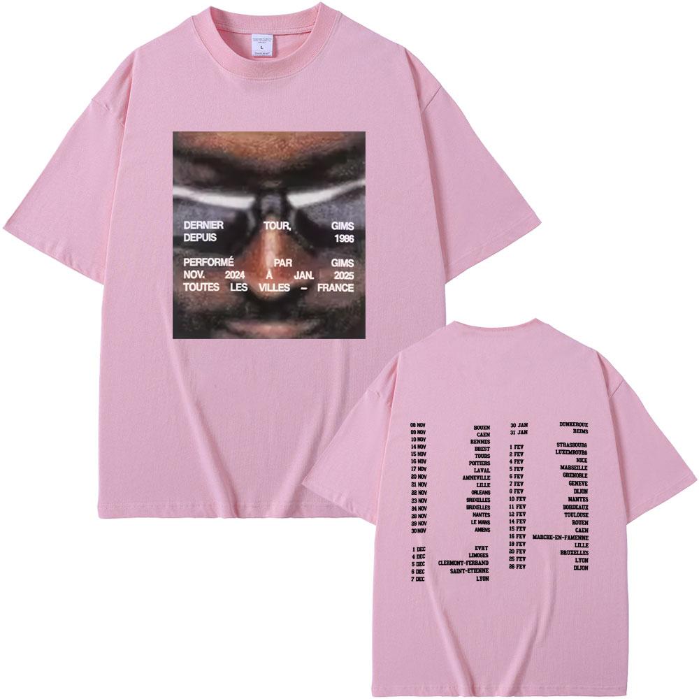 Rapper Gims LES DERNIERES VOLONTES DE MOZART Dernier Tour T-shirt Men Women Hip Hop Fashion Pop Music T Shirts Male Streetwear