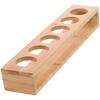 Suport Rack Afișaj Pahare de Șoturi din Lemn Pentru Bar Organizator Tavă Suport Depozitare Pahare Lemn Natural Cu Găuri Mici
