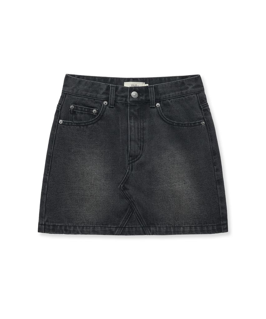 Yale Denim Miniskjørt_Kull