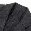 Herbst und Winter Mittel- und Langwolliger Trenchcoat Mittelalterliche und Junge Business Steppjacke Lässig Warm