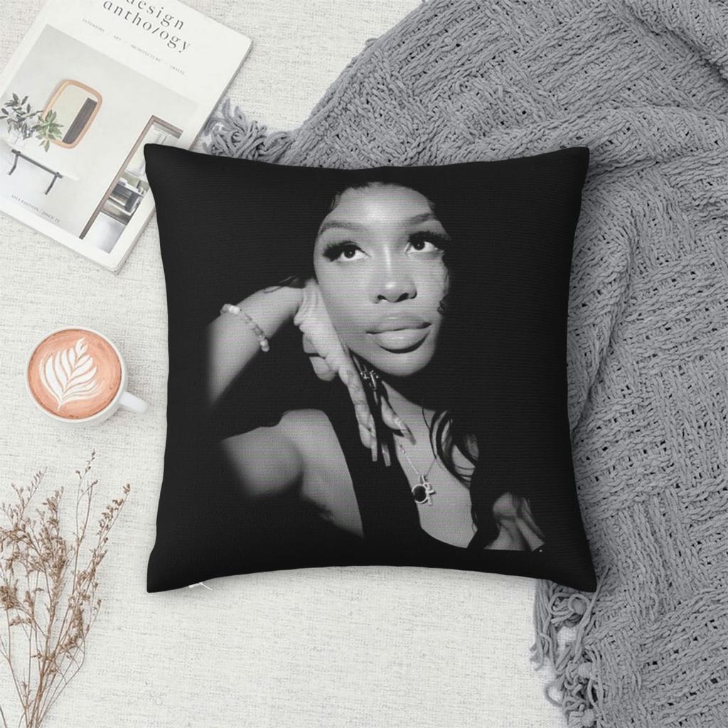 Sza Kendrick Lamar Square Pillow Covers Living Room Grand National Tour Cushion Cover Funny Decor Pillow Cover 40*40