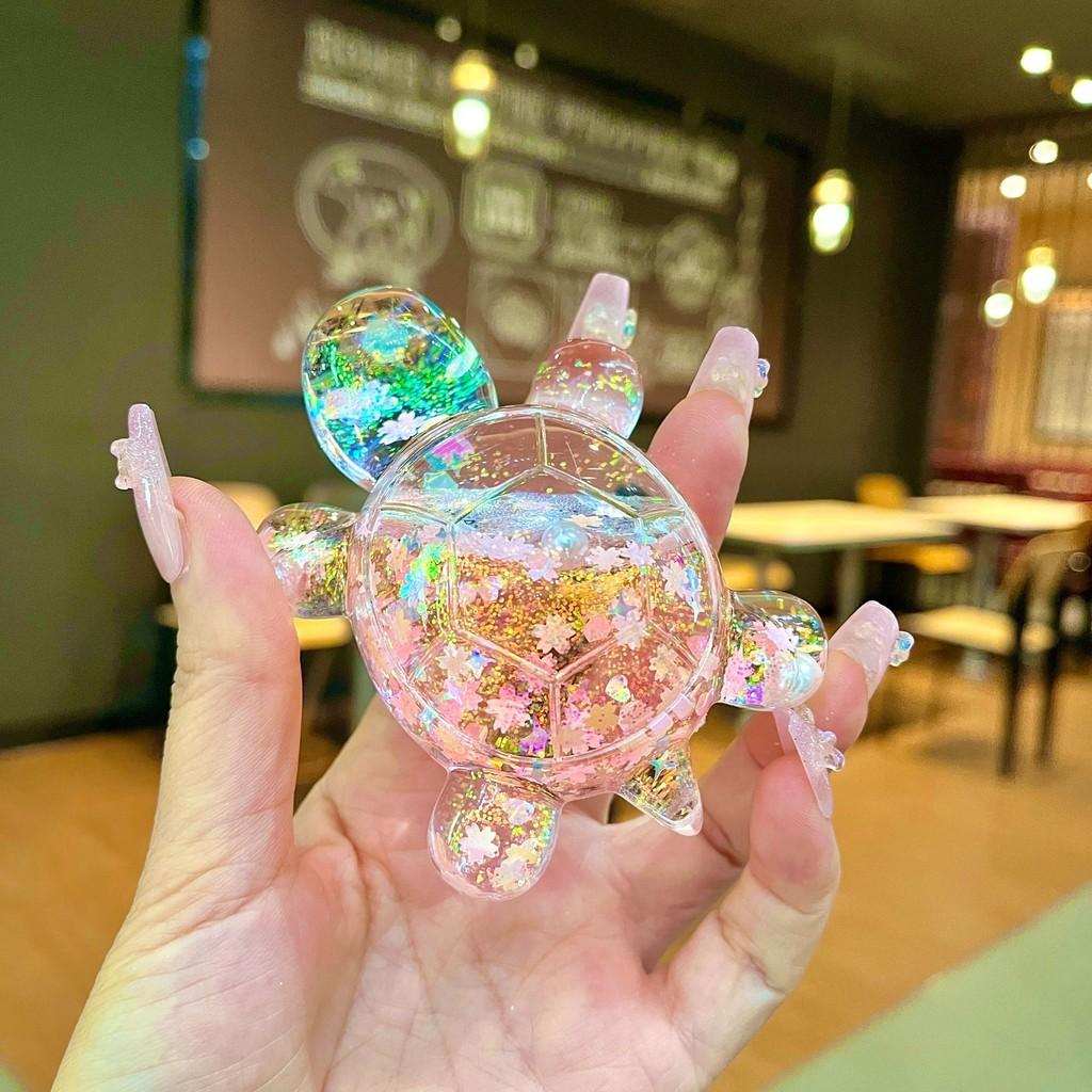 Figurine de Tortue Colorée Scintillante Luminescente dans le Noir Parfaite pour les Occasions de Cadeaux Uniques